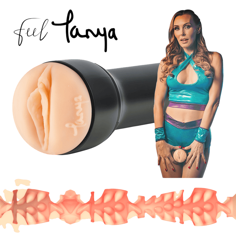 Masturbateur réaliste Kiiroo Tanya Tate noir - Vue principale - MANJOY