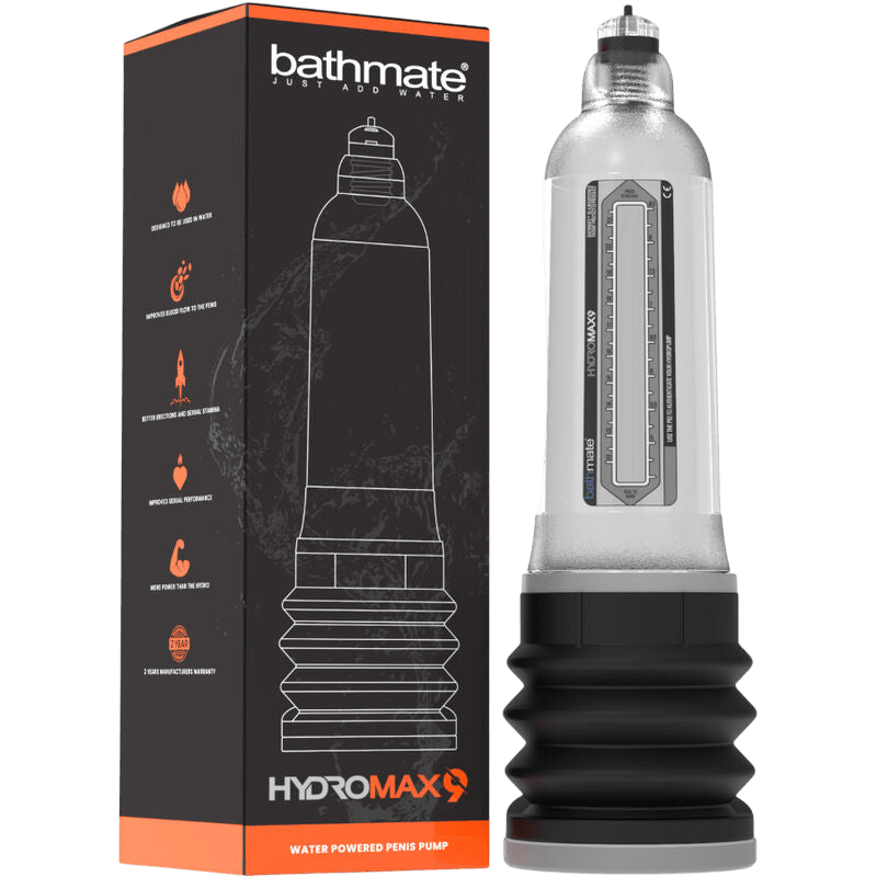 Coffret premium Bathmate Hydromax 9 et unité de pompe hydraulique transparente - MANJOY