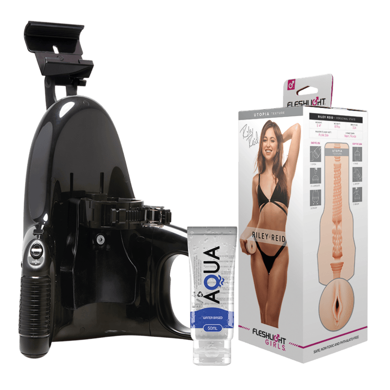 masturbateur-realiste-riley-reid-fleshlight-utopia-universal-launch-packaging-premium-manjoy - Mise en situation Dark Luxury - MANJOY