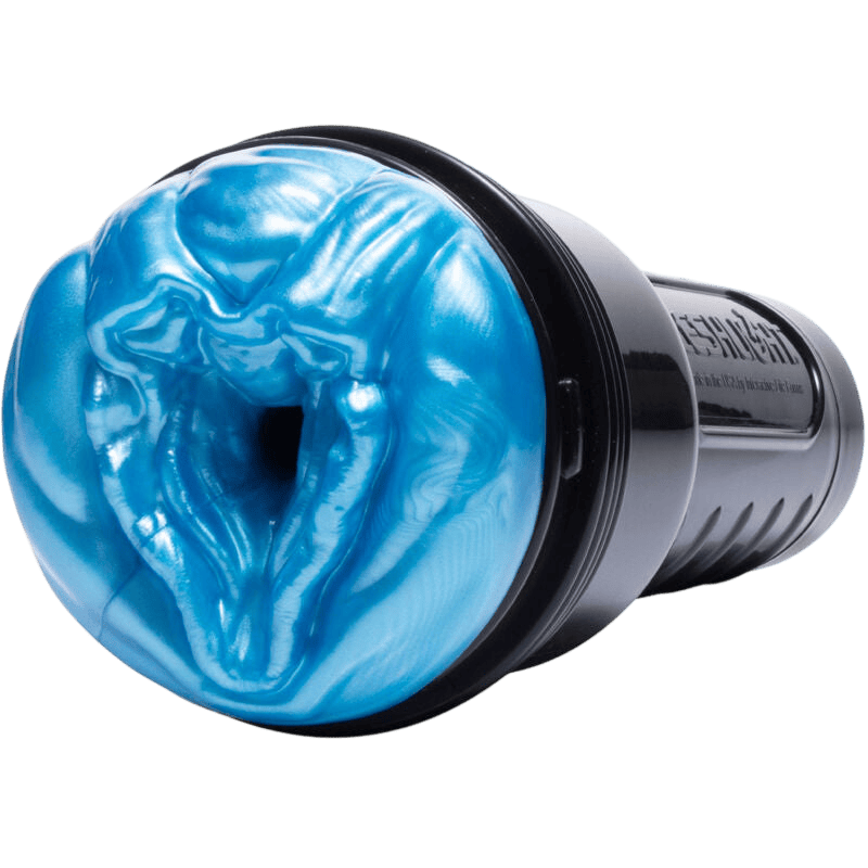 Masturbateur Fleshlight Alien Freak bleu noir luxe - Détail de la texture et de l'ingénierie - MANJOY