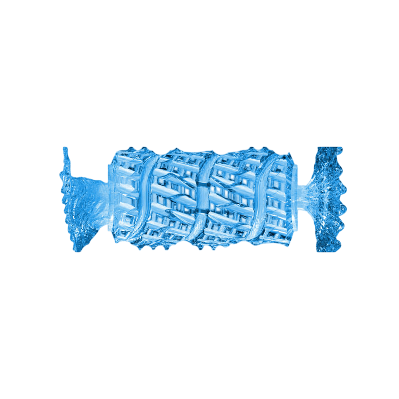 Masturbateur compact Fleshlight Alien Quickshot luxe - Détail de la texture et de l'ingénierie - MANJOY