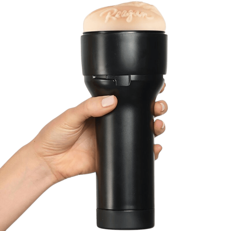 Masturbateur réaliste Kiiroo Reagan Foxx noir - Présentation de la collection Stars - MANJOY