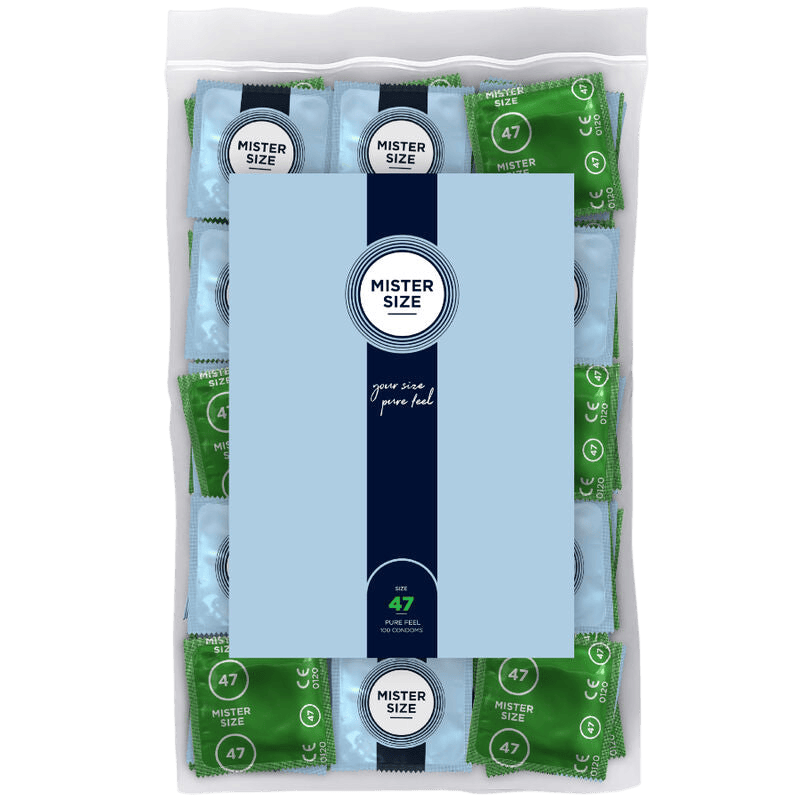 Préservatifs Mister Size 47mm boîte de 100 - Vue principale - MANJOY