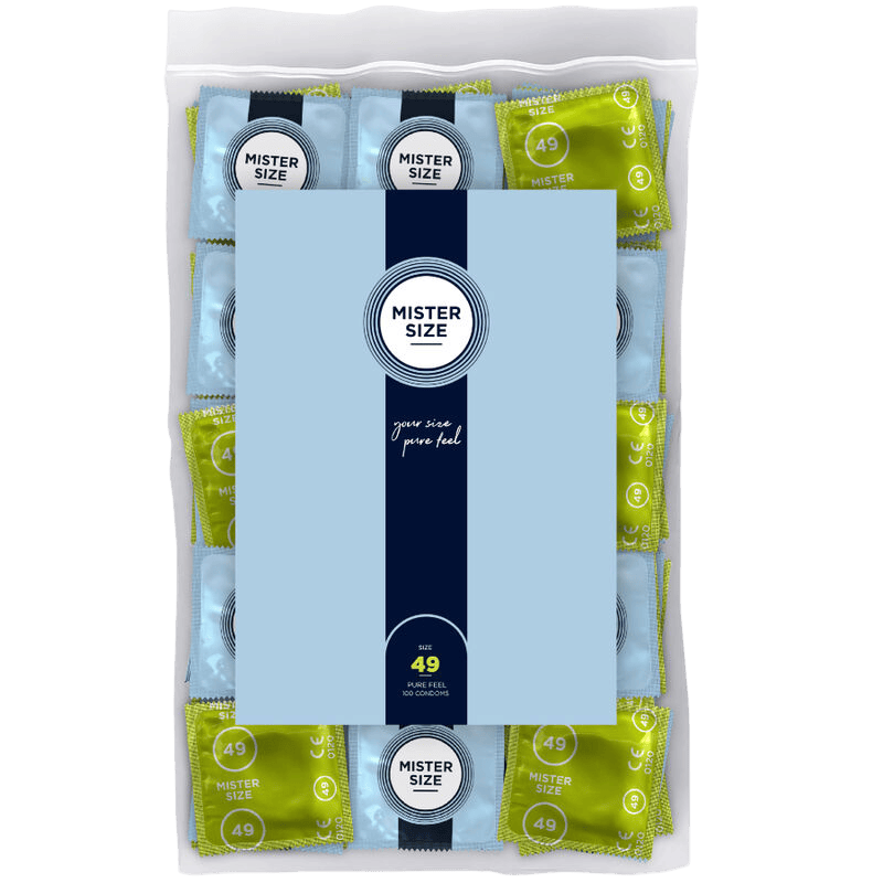 Préservatifs Mister Size 49mm boîte de 100 - Vue principale - MANJOY