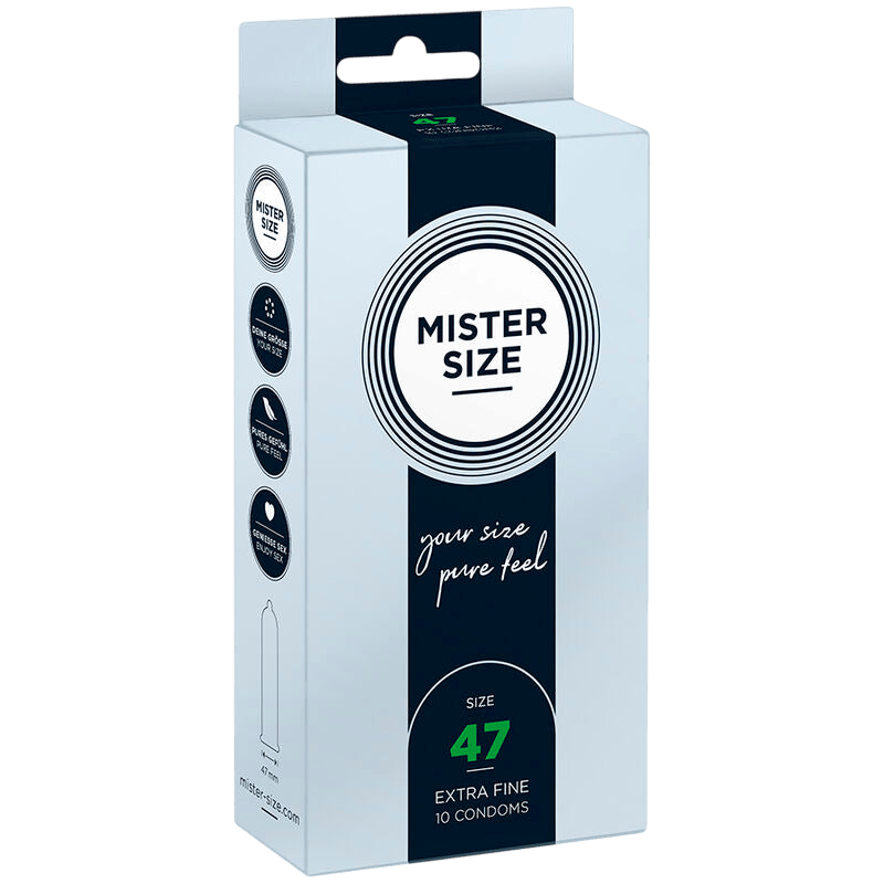 Préservatifs Mister Size 47mm boîte de 10 - Vue principale - MANJOY