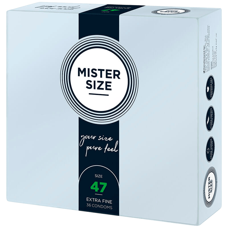 Préservatifs Mister Size 47mm boîte de 36 - Vue principale - MANJOY