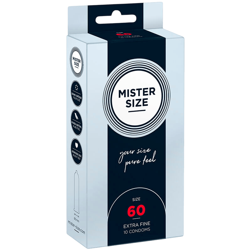 Préservatifs Mister Size 60mm boîte de 10 - Vue principale - MANJOY