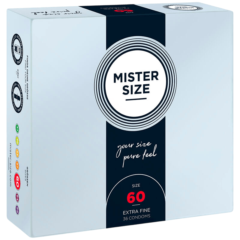 Préservatifs Mister Size 60mm boîte de 36 - Vue principale - MANJOY