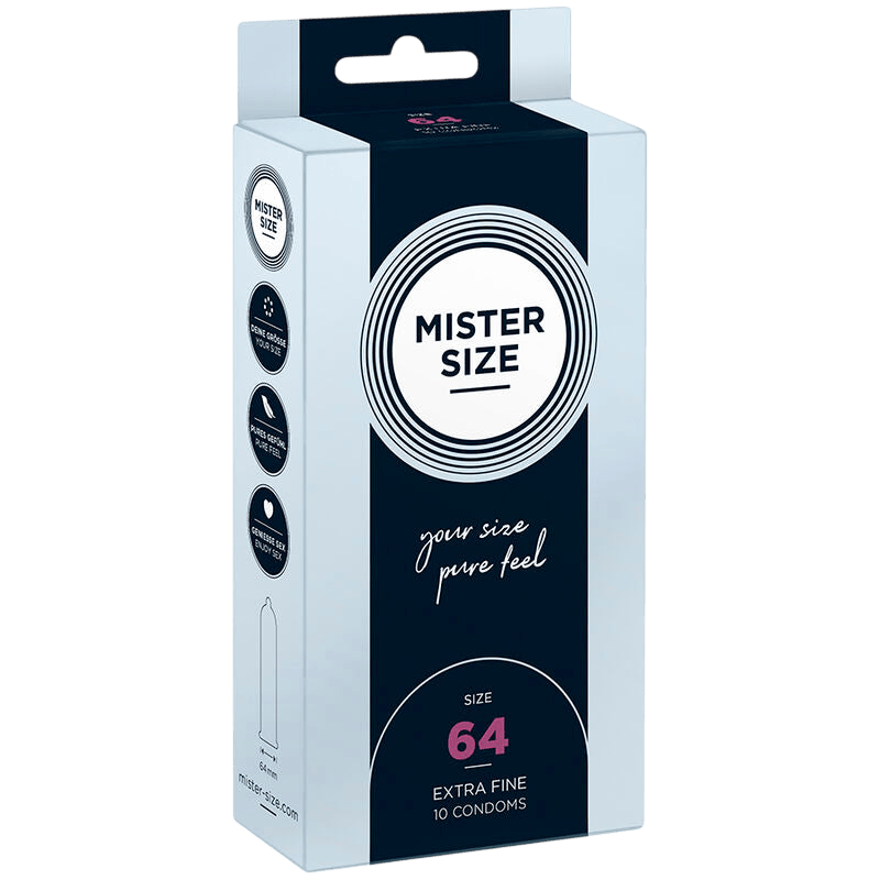 Préservatifs Mister Size 64mm boîte de 10 - Vue principale - MANJOY