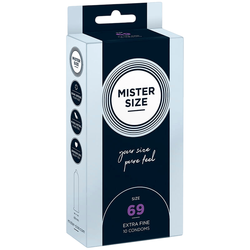 Préservatifs Mister Size 69mm boîte de 10 - Vue principale - MANJOY