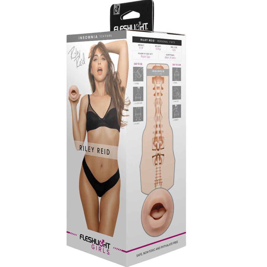 Masturbateur Fleshlight Riley Reid bouche Insomnia - Mise en situation Dark Luxury 9 - MANJOY