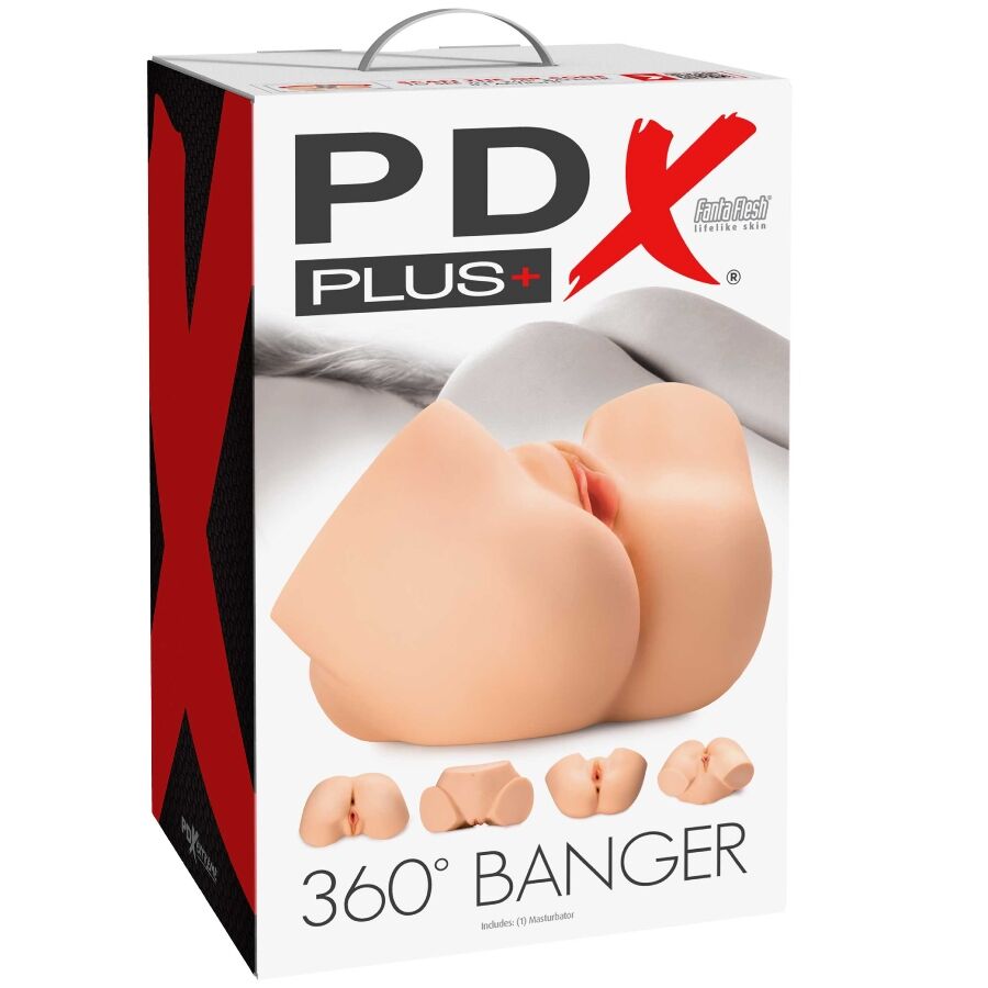 PDX Plus | 360 Banger | Anal & Vagin à Canal Traversant 25 cm