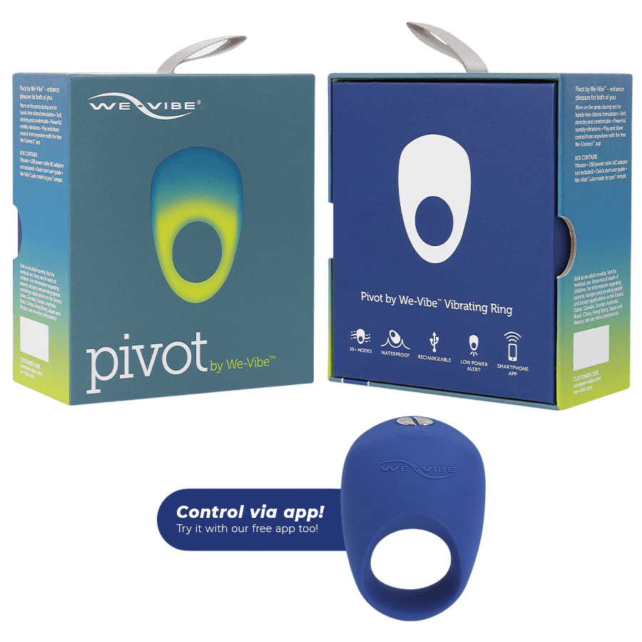 Anneau pénien vibrant connecté We-Vibe Pivot - Mise en situation Dark Luxury 7 - MANJOY