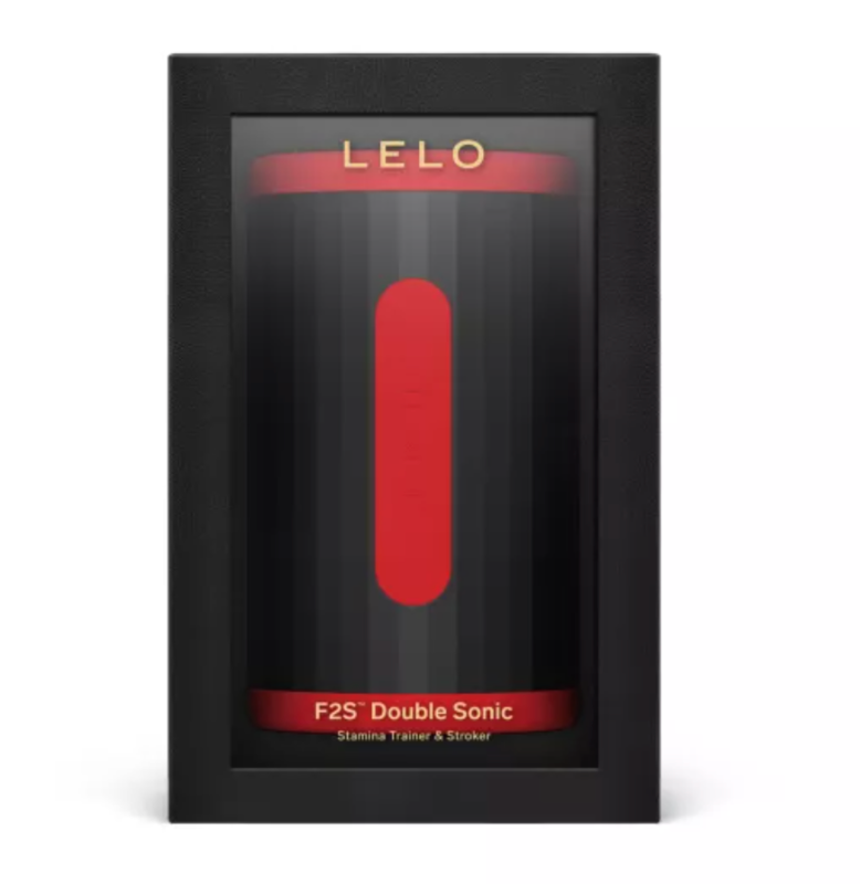 LELO | F2S Double Sonic Rouge | Stroker Sonique Pleine Longueur