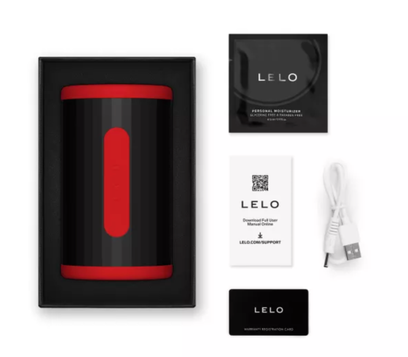 LELO | F2S Double Sonic Rouge | Stroker Sonique Pleine Longueur