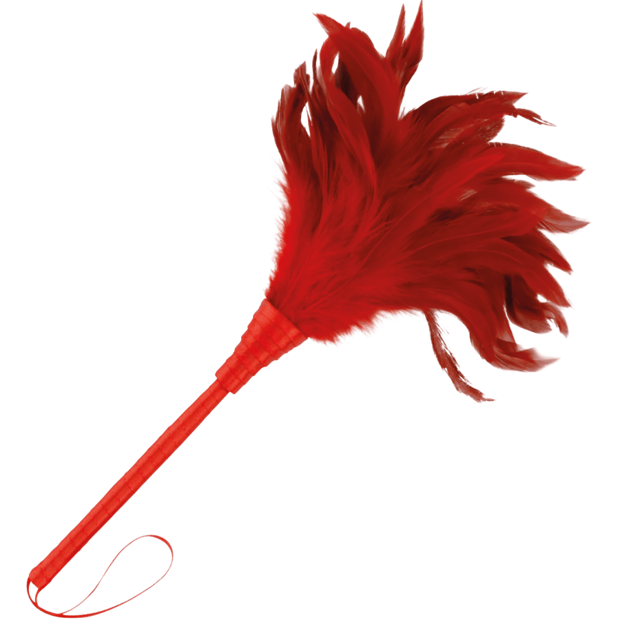 Plume de caresse rouge Darkness stimulation - Vue principale - MANJOY