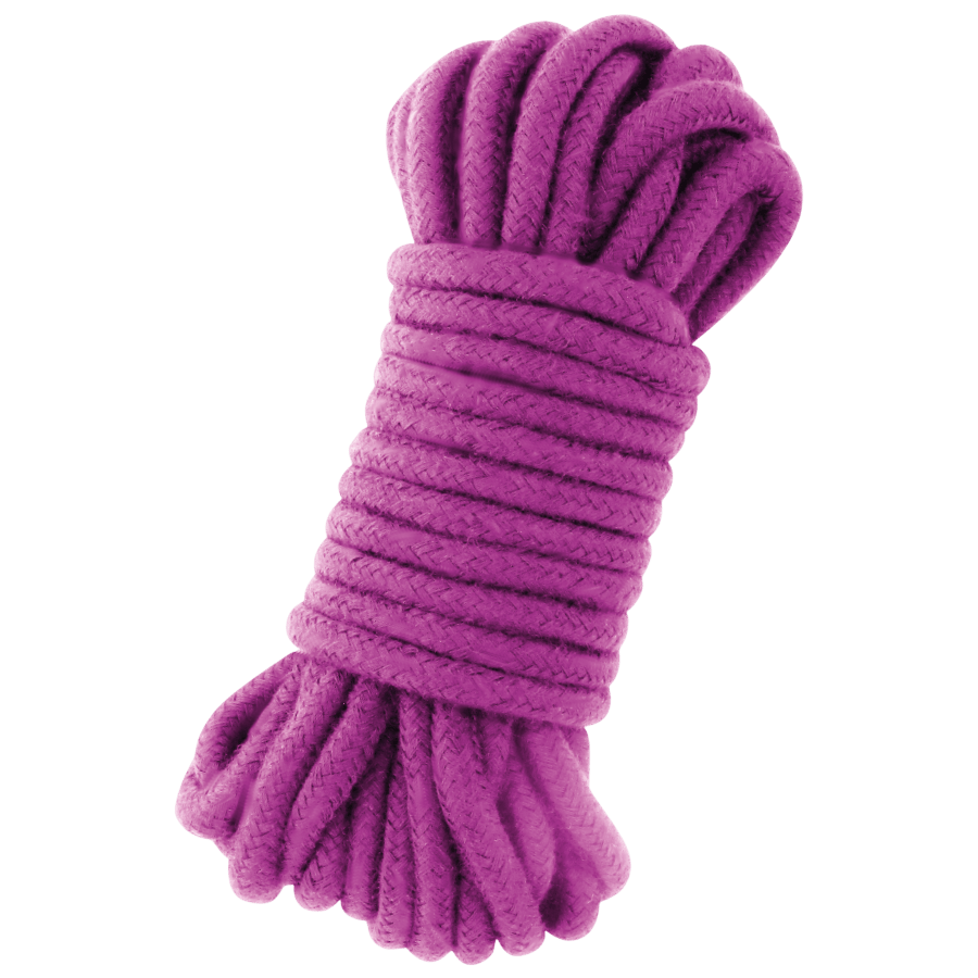Corde japonaise bondage coton lilas Darkness 10m - Mise en situation Dark Luxury 1 - MANJOY