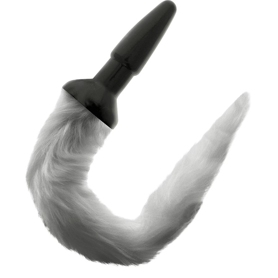 Plug anal XL silicone queue grise Darkness - Mise en situation Dark Luxury 1 - MANJOY