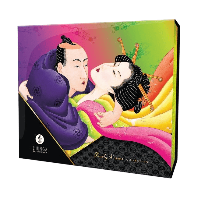 Coffret cadeaux érotiques Shunga Baisers Fruités - Mise en situation Dark Luxury 5 - MANJOY