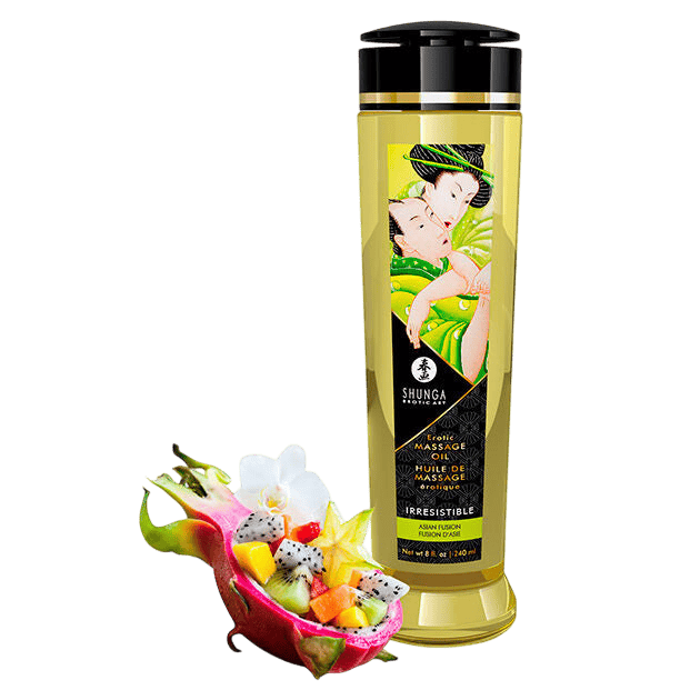 Huile massage érotique Asian Fusion Shunga 240ml - Vue principale - MANJOY