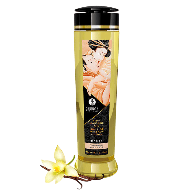 Huile massage érotique vanille Shunga 240ml - Vue principale - MANJOY