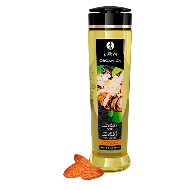Huile massage érotique bio amande Shunga 240ml - Vue principale - MANJOY