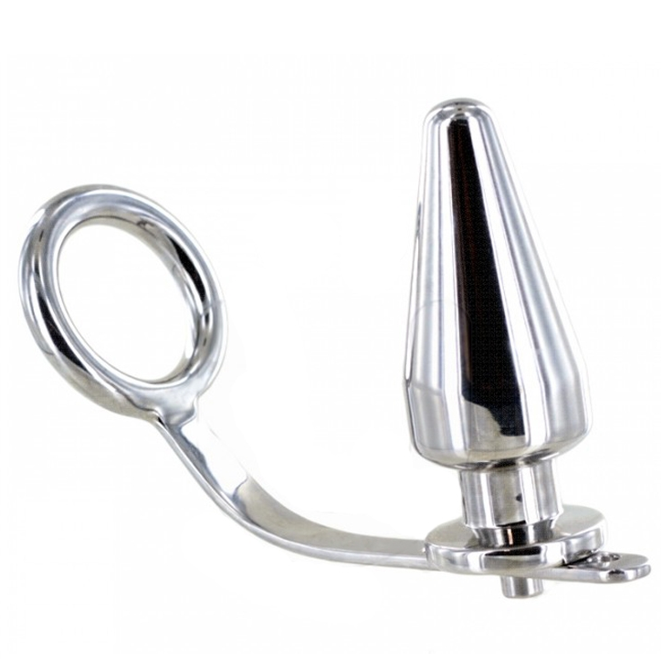 Metal Hard | Anneau & Plug Acier 45×50 | L'Étreinte du Pouvoir