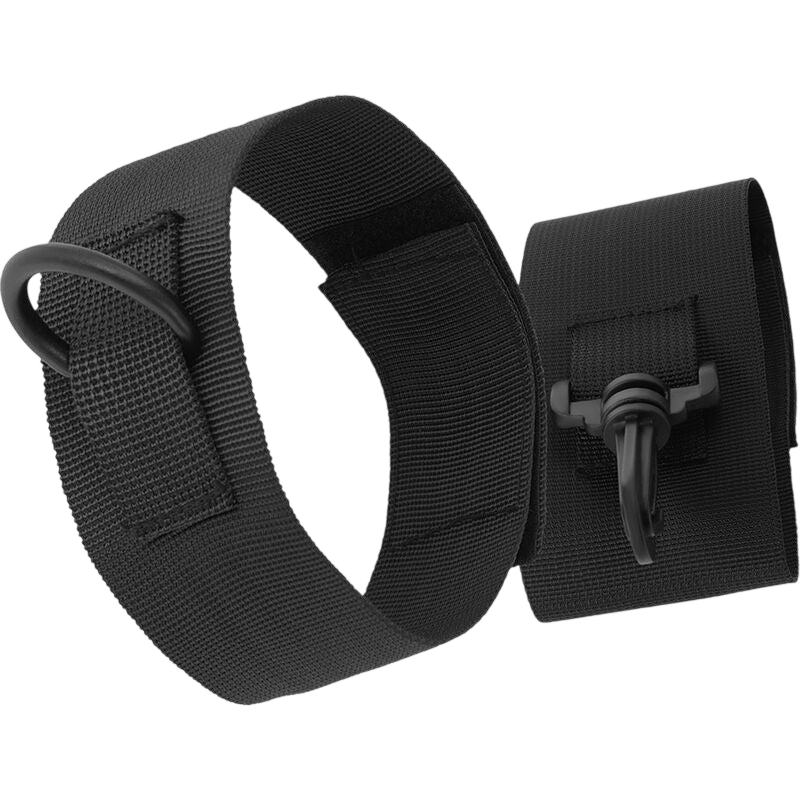 Entraves chevilles nylon noir Darkness - Présentation 2 - MANJOY