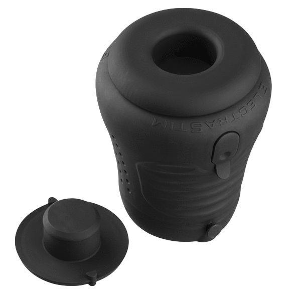 Masturbateur électrique Electrastim Jack Socket noir - Mise en situation de performance 4 - MANJOY