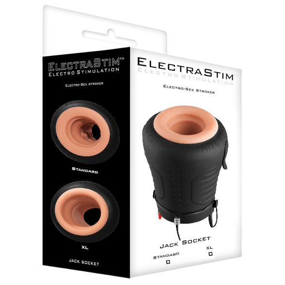 Masturbateur électrique Electrastim Jack Socket noir - Mise en situation de performance 3 - MANJOY