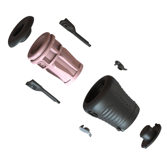 Masturbateur électrique Electrastim Jack Socket noir - Mise en situation de performance 1 - MANJOY