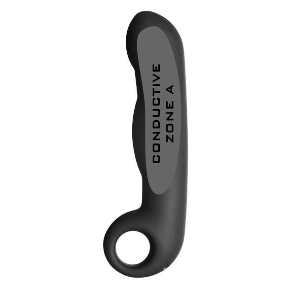 Gode conducteur silicone noir Electrastim Ovid luxe - Détail de l'ingénierie et des matières - MANJOY