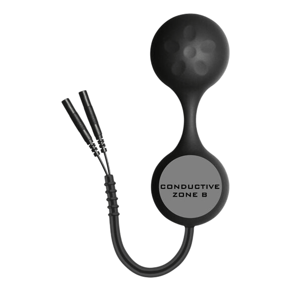 Exerciseur Kegel silicone noir Electrastim Lula - Vue principale - MANJOY