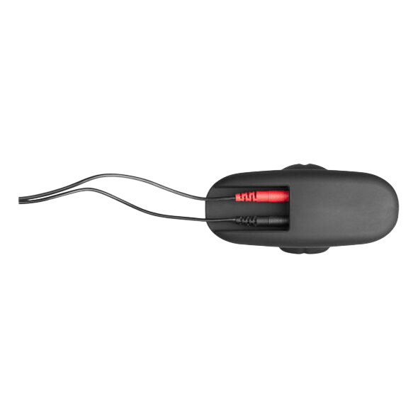 Plug anal conducteur moyen silicone noir Electrastim Rocker - Mise en situation de performance 1 - MANJOY