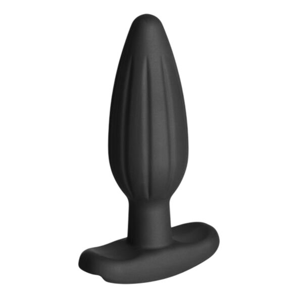 Plug anal conducteur moyen silicone noir Electrastim Rocker - Détail de l'ingénierie et des matières - MANJOY