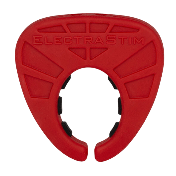 Anneau pénien conducteur Electrastim Viper noir et rouge - Mise en situation Dark Luxury 4 - MANJOY