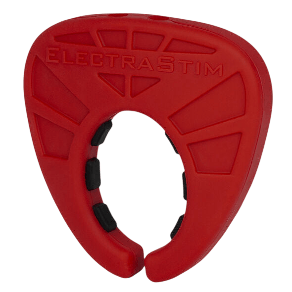 Anneau pénien conducteur Electrastim Viper noir et rouge - Vue principale - MANJOY