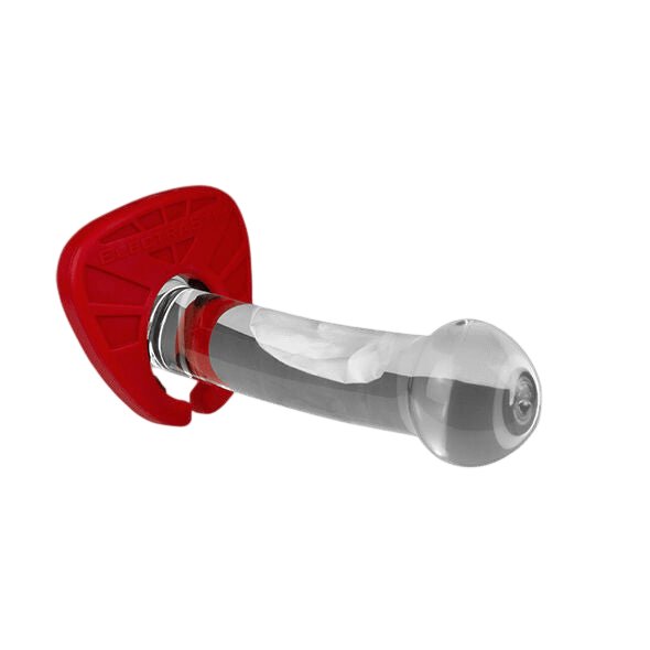 Anneau pénien conducteur Electrastim Viper noir et rouge - Mise en situation Dark Luxury 7 - MANJOY