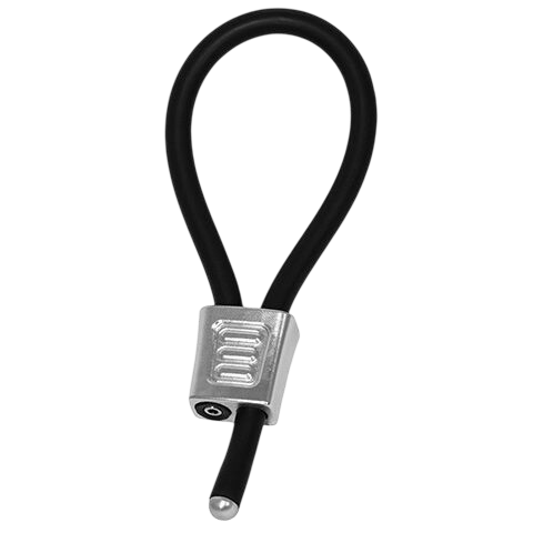 Boucles péniennes conductrices Electrastim Silver - Vue principale - MANJOY