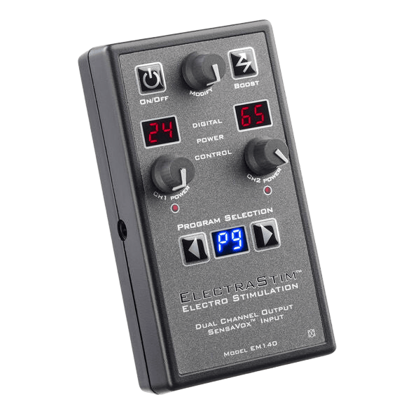 Stimulateur audio-réactif Electrastim SensaVox noir luxe - Mise en situation de performance 1 - MANJOY