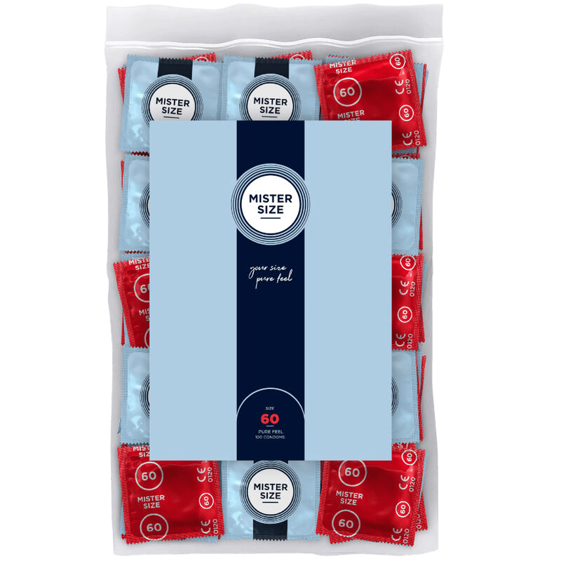 MISTER SIZE Mister Size | 60mm | Le Coffret de Maîtrise XL 100 pcs Bien-etre masculin premium TheManjoy