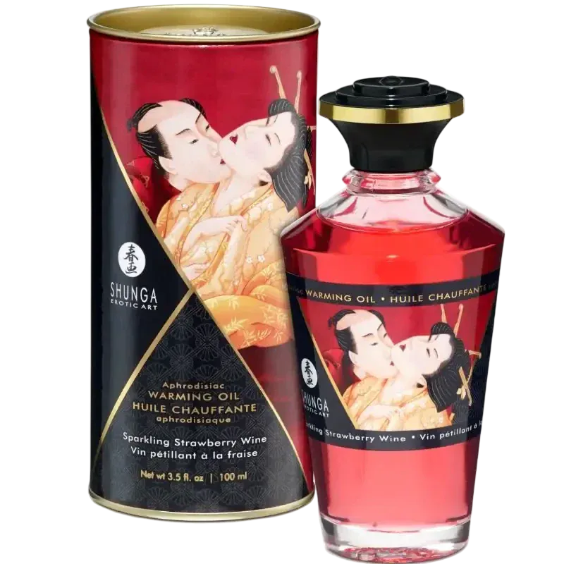 SHUNGA OILS Shunga | Huile Fraise Cava Bien-etre masculin premium TheManjoy